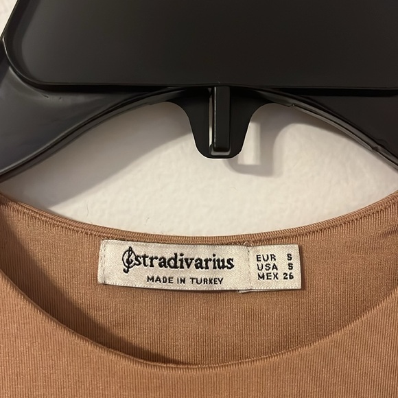 Stradivarius Tan Bodysuit Size S - Picture 2 of 3